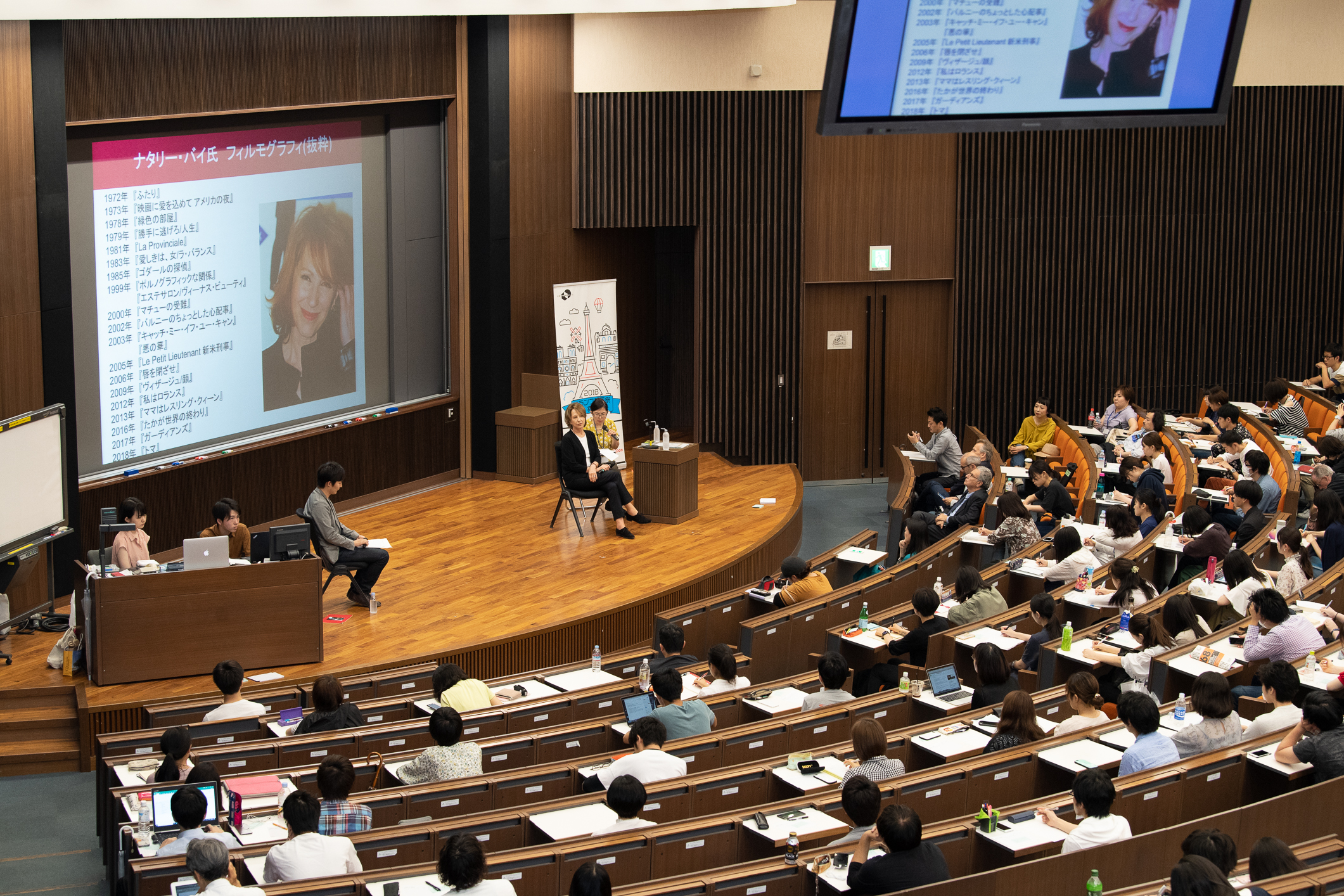 June 23: Day 3 of the Festival - Masterclass Nathalie Baye à l'université de Waseda June 23: Day 3 of the Festival - Masterclass Nathalie Baye à l'université de Waseda