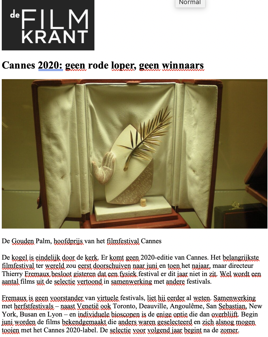 Revista de prensa – Mayo del 2020 Revista de prensa – Mayo del 2020