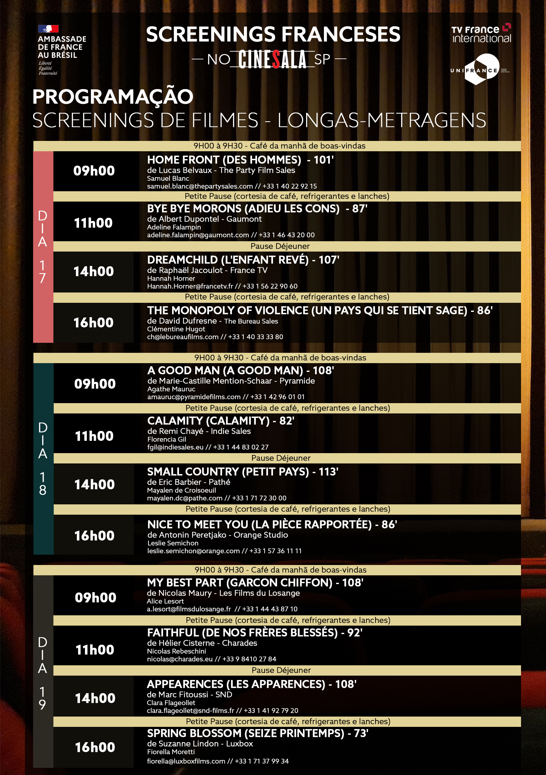 UniFrance launches the 'Screenings Franceses' in São Paulo UniFrance launches the 'Screenings Franceses' in São Paulo