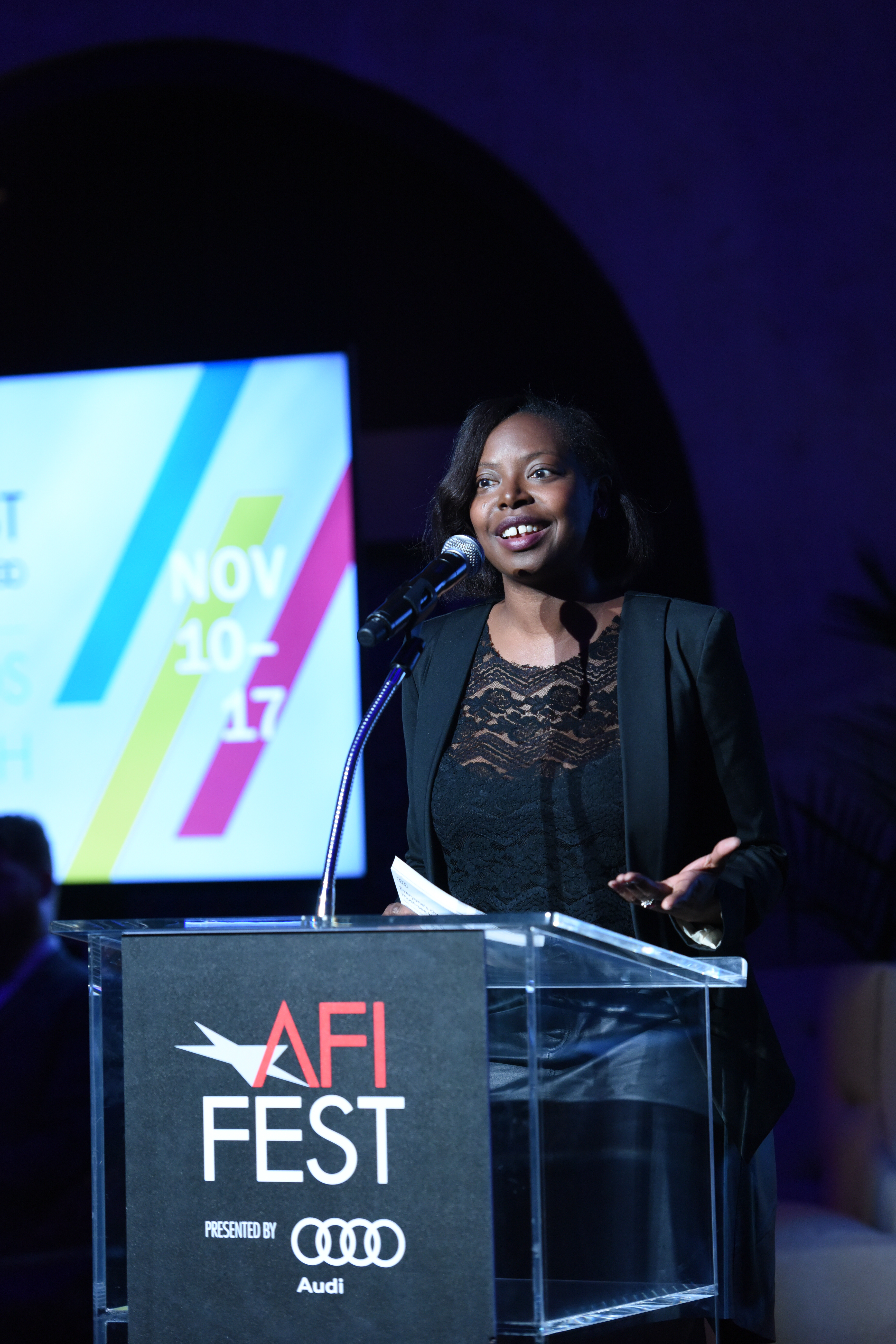Divines repart de l'AFI FEST avec trois prix ! - Houda Benyamina aux côtés de Michael Chr. Rieks, lauréat d'un prix du public pour Divines repart de l'AFI FEST avec trois prix ! - Houda Benyamina aux côtés de Michael Chr. Rieks, lauréat d'un prix du public pour