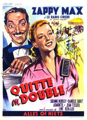 Quitte ou double - Poster - Belgique Quitte ou double - Poster - Belgique