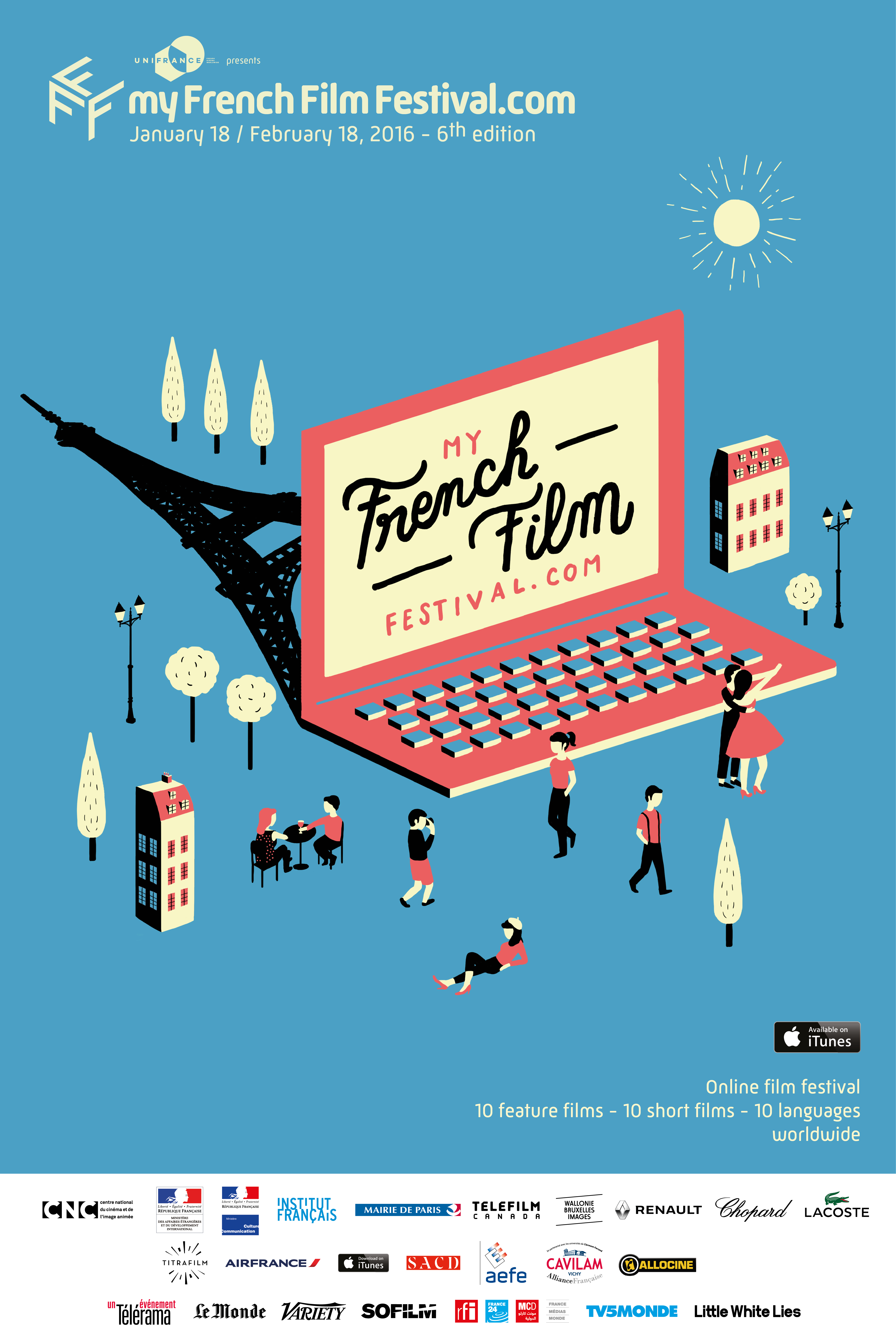 ¡La 6a edición de MyFrenchFilmFestival.com, pronto llegará ! - Poster MyFFF 2016 - en ¡La 6a edición de MyFrenchFilmFestival.com, pronto llegará ! - Poster MyFFF 2016 - en