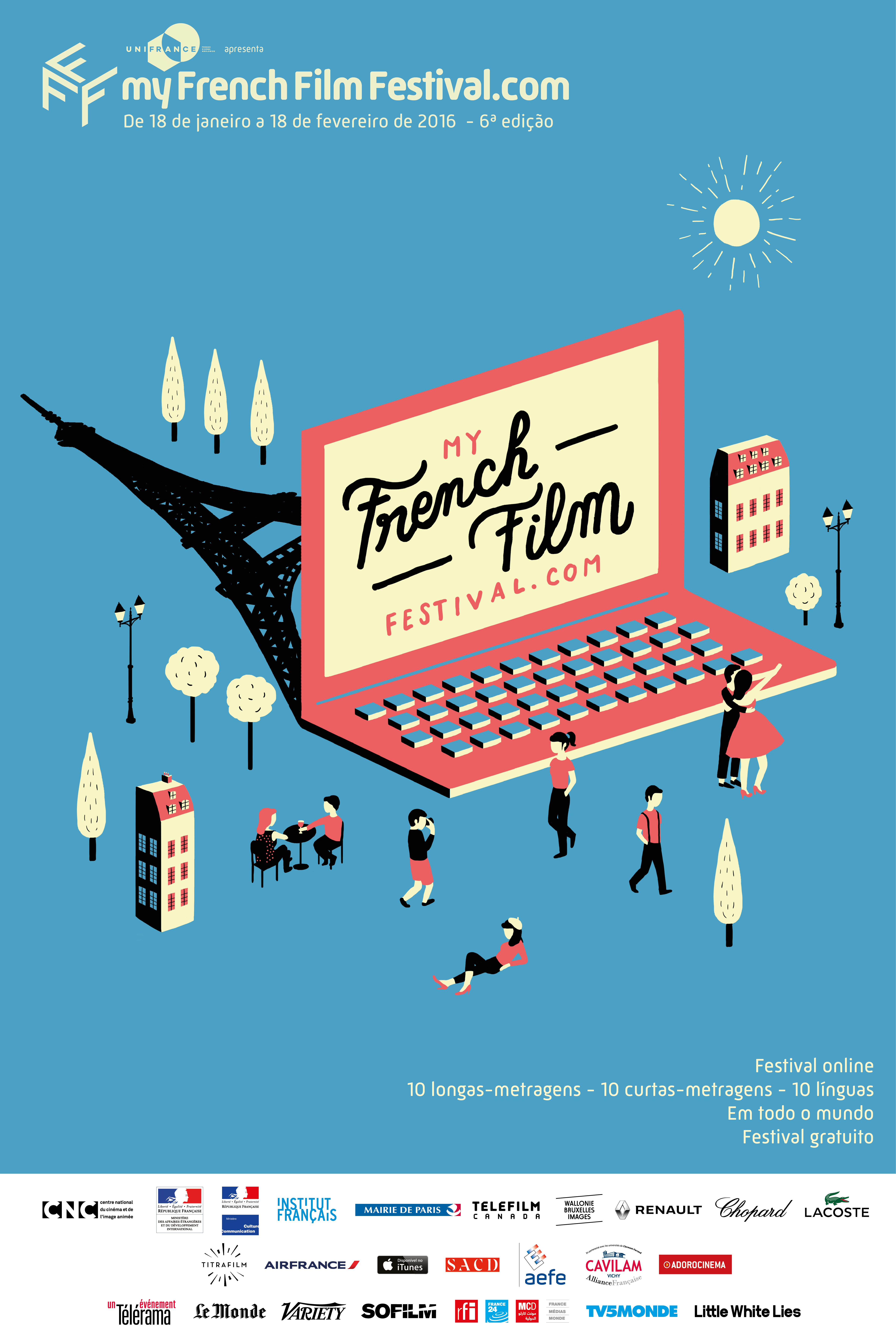 The 6th MyFrenchFilmFestival.com is coming soon! - Poster MyFFF 2016 - Brazil The 6th MyFrenchFilmFestival.com is coming soon! - Poster MyFFF 2016 - Brazil
