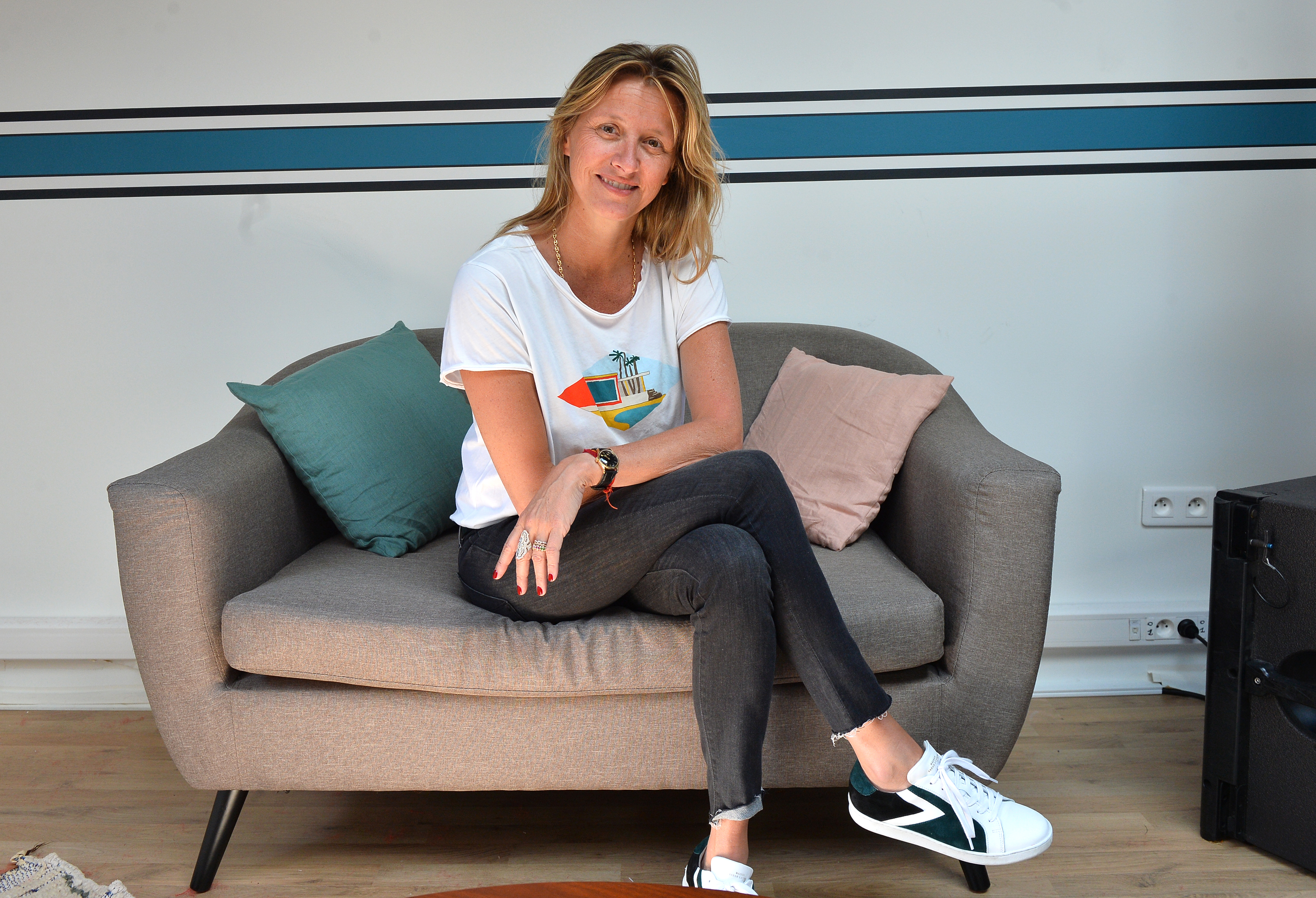 Vademécum del Festival de Cannes 2018 - Sarah Lavoine, qui a coordonné la décoration de la Terrasse UniFrance - © Veeren/BestImage/UniFrance Vademécum del Festival de Cannes 2018 - Sarah Lavoine, qui a coordonné la décoration de la Terrasse UniFrance - © Veeren/BestImage/UniFrance