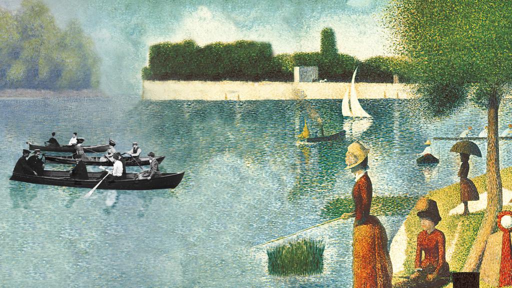 Une baignade à Asnières, 1884, Georges Seurat Une baignade à Asnières, 1884, Georges Seurat