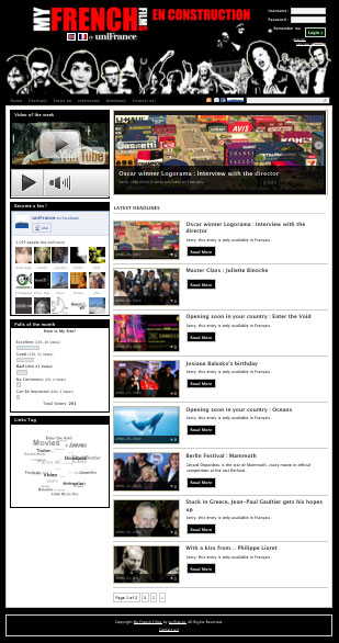 Con Myfrenchfilms.com, uniFrance abre su propio blog Con Myfrenchfilms.com, uniFrance abre su propio blog