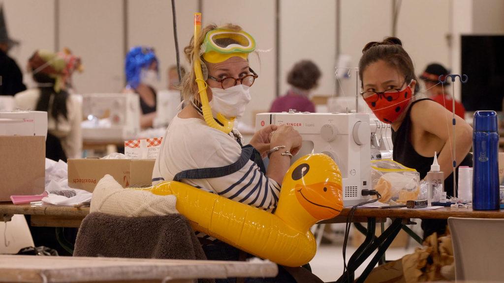 Aux masques citoyennes - © Pierre Berthier et Florent Lacaze Aux masques citoyennes - © Pierre Berthier et Florent Lacaze