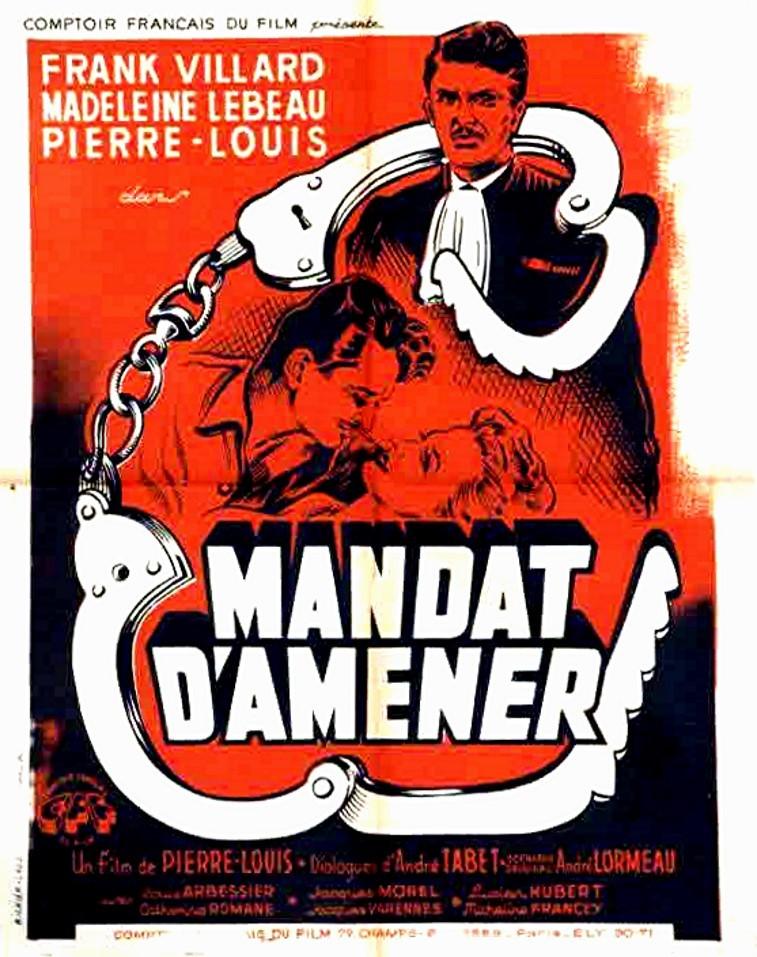 Mandat d'amener Mandat d'amener