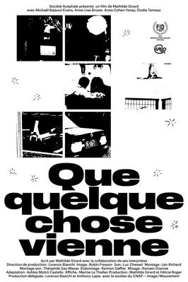 Que quelque chose vienne Que quelque chose vienne