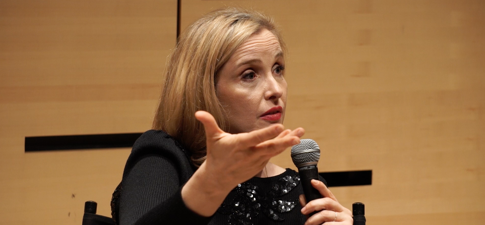 Julie Delpy en el Lincoln Center, Nueva York, marzo de 2016 - Masterclass