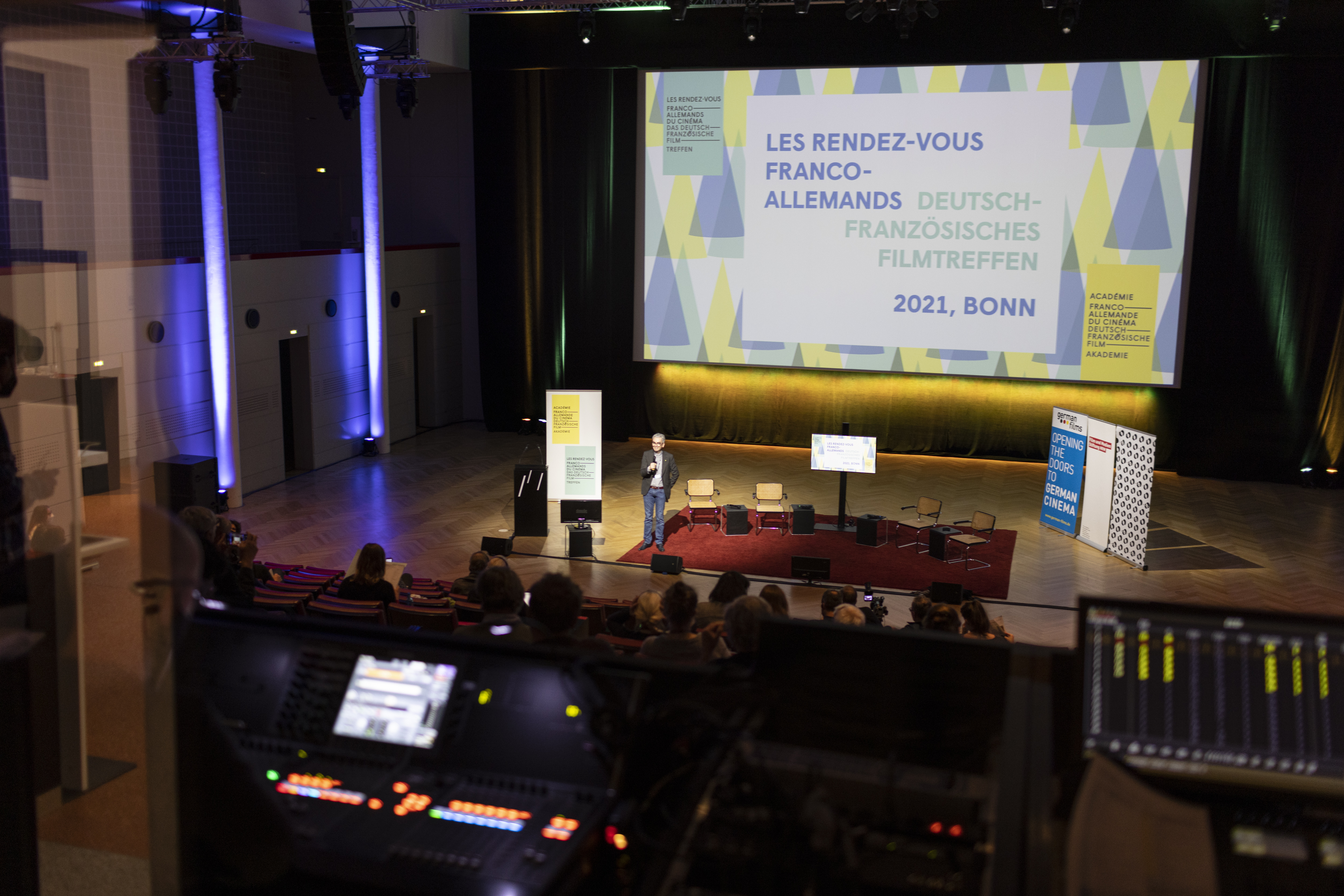 Report on the 19th Franco-German Film Meetings - Erwin Schmidt, le modérateur général de l’événement. - © Ralph Sondermann Report on the 19th Franco-German Film Meetings - Erwin Schmidt, le modérateur général de l’événement. - © Ralph Sondermann