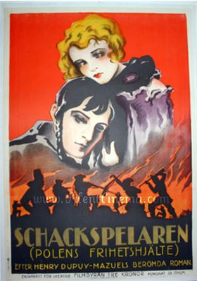 Le Joueur d'échecs - Poster Suède Le Joueur d'échecs - Poster Suède