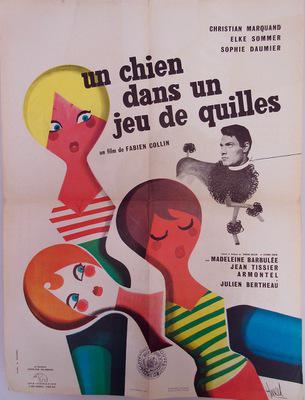 Un chien dans un jeu de quilles Un chien dans un jeu de quilles