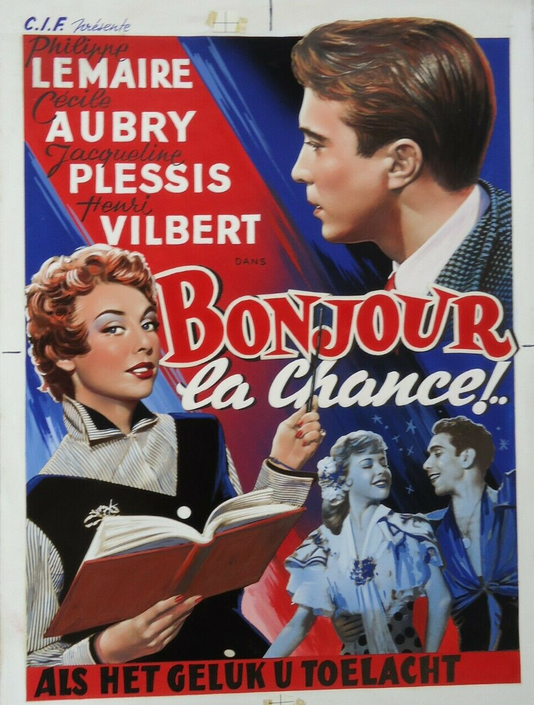 Bonjour la chance - Poster - Belgium Bonjour la chance - Poster - Belgium