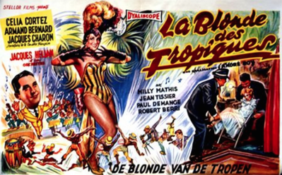 La Blonde des Tropiques - Poster Belgique