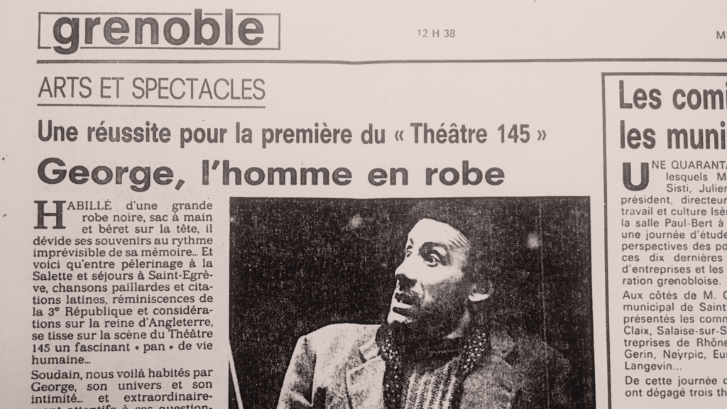 George, l'homme en robe George, l'homme en robe