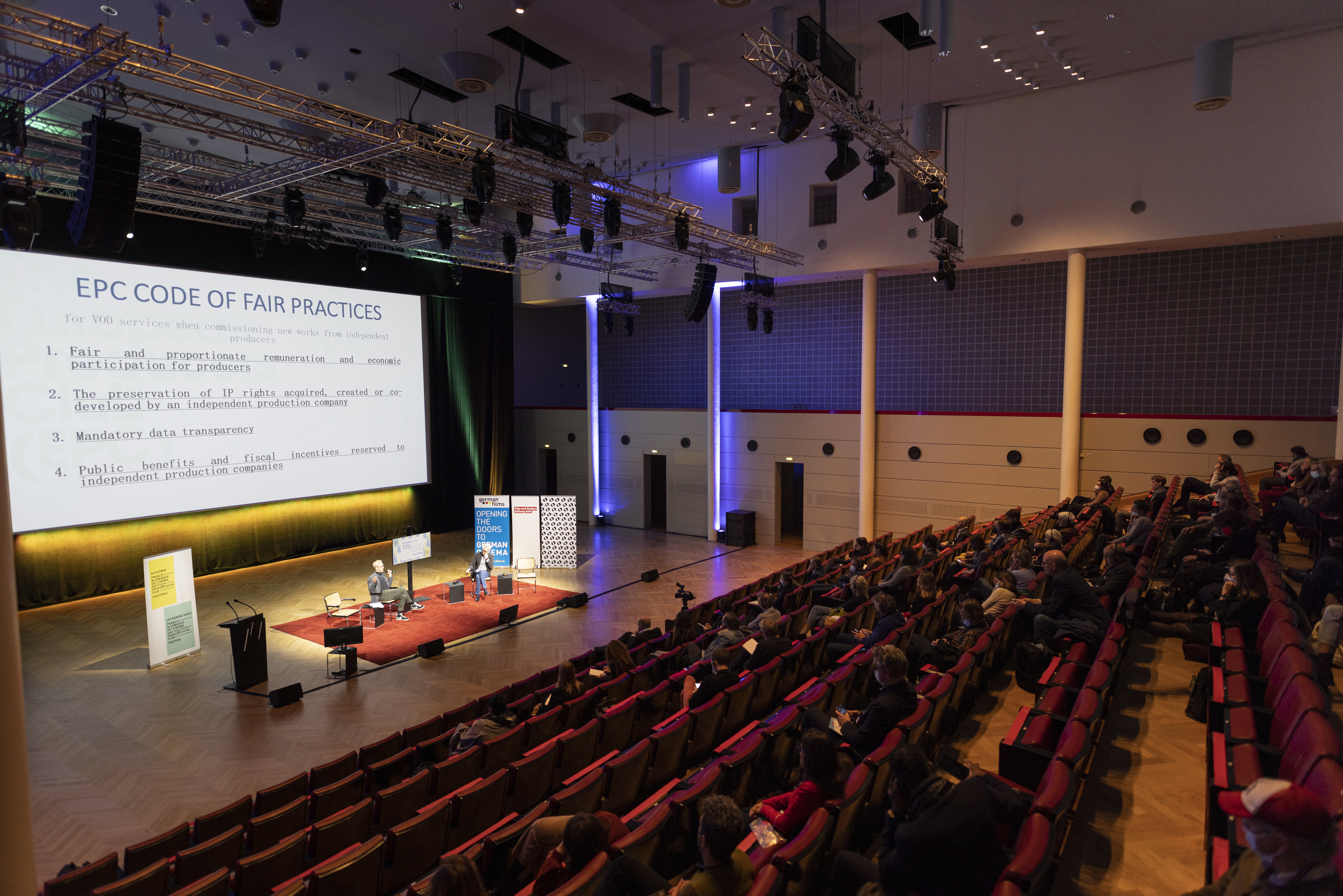 Report on the 19th Franco-German Film Meetings - Erwin Schmidt, le modérateur général de l’événement. - © Ralph Sondermann Report on the 19th Franco-German Film Meetings - Erwin Schmidt, le modérateur général de l’événement. - © Ralph Sondermann