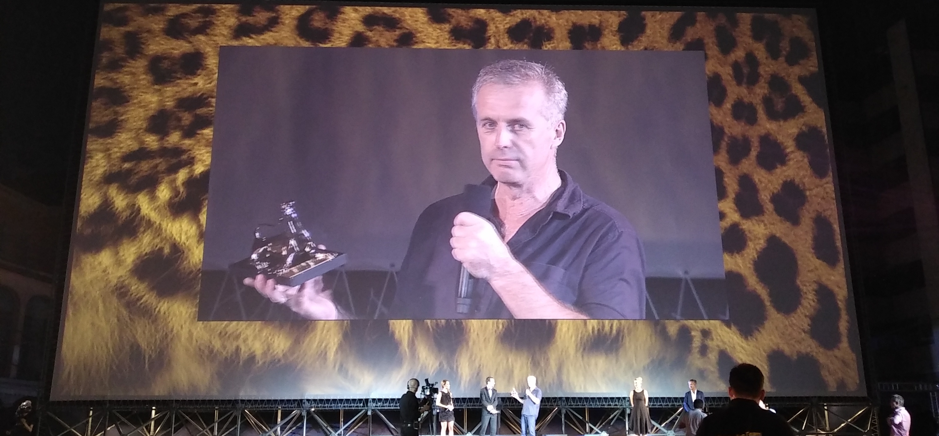 Bruno Dumont receives the Pardo d'onore at the Locarno Film Festival Bruno Dumont receives the Pardo d'onore at the Locarno Film Festival